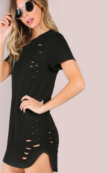 Dresses & Skirts - "RIPPED" T DRESS